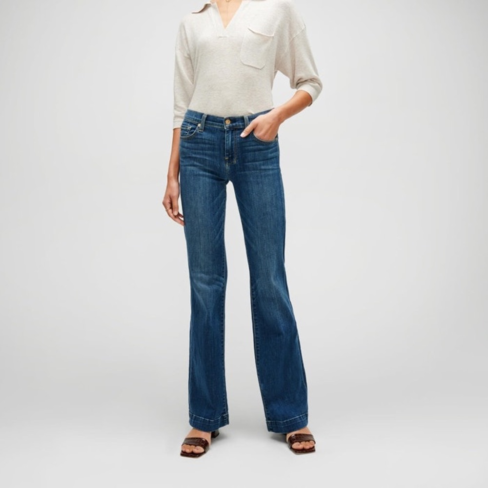 7 for all mankind DOJO IN MEDIUM MELROSE size 27 denim jeans